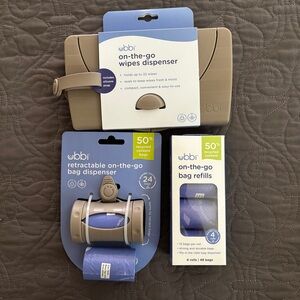 Ubbi On-the-Go Wipes and Bag Dispenser Set